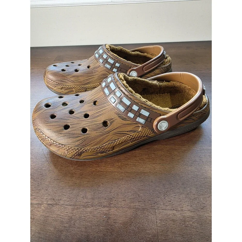 Star Wars x Crocs Classic Lined Chewbacca Clogs Men 8 Women 10 Rare